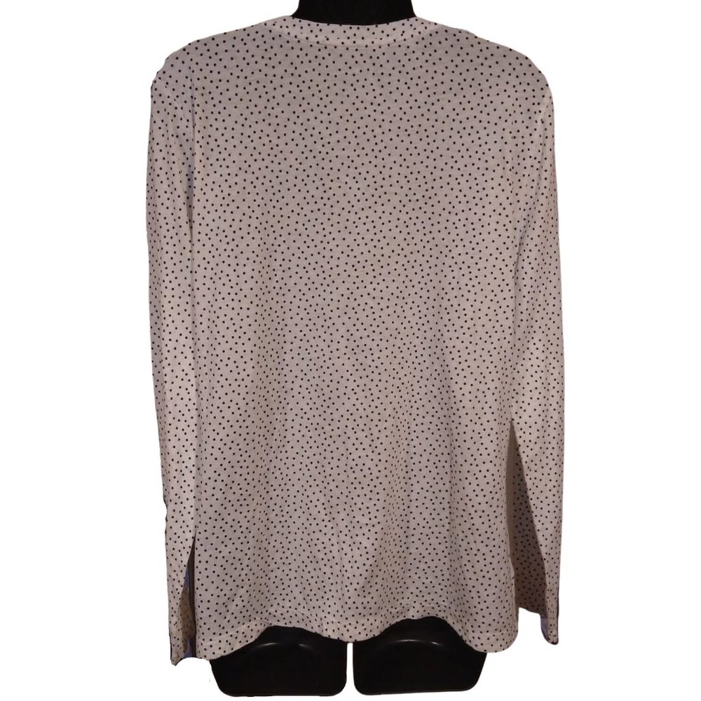 NWT LOFT Women's Long Sleeve Top Ruffle Neckline L - Picture 4 of 7